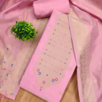 Pure Zari Banarasi Silk Suit Kashmiri Work Dress Material for Woman