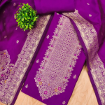 Pure Zari Banarasi Silk Suit Kashmiri Work Dress Material for Woman