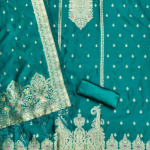 Pure Zari Banarasi Silk Suit Kashmiri Work Dress Material for Woman