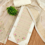 Pure Zari Banarasi Silk Suit Kashmiri Work Dress Material for Woman