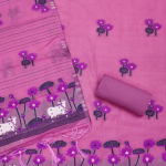 Women's Cotton Silk Unstitched Salwar Suit Dress Material With Dupatta