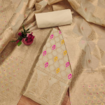 PURE CHANDERI BANARASI SILK SUIT