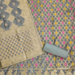 PURE CHANDERI BANARASI SILK SUIT