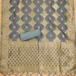 PURE CHANDERI BANARASI SILK SUIT