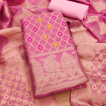 PURE CHANDERI BANARASI SILK SUIT