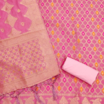 PURE CHANDERI BANARASI SILK SUIT