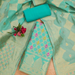 PURE CHANDERI BANARASI SILK SUIT