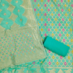 PURE CHANDERI BANARASI SILK SUIT