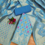 PURE CHANDERI BANARASI SILK SUIT
