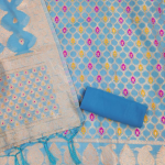 PURE CHANDERI BANARASI SILK SUIT