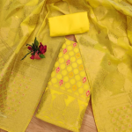 PURE CHANDERI BANARASI SILK SUIT