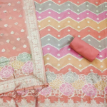 Organza Suit Vol 4 Top banarasi Organza (2:50 M + 0.40 M Sleeve)