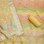 Organza Suit Vol 4 Top banarasi Organza (2:50 M + 0.40 M Sleeve)