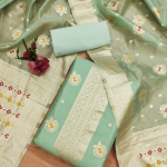 Organza Suit Vol 7 Top banarasi Organza (2:50 M + 0.40 M Sleeve)