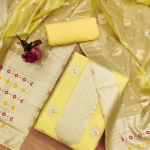 Organza Suit Vol 7 Top banarasi Organza (2:50 M + 0.40 M Sleeve)