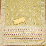 Organza Suit Vol 7 Top banarasi Organza (2:50 M + 0.40 M Sleeve)