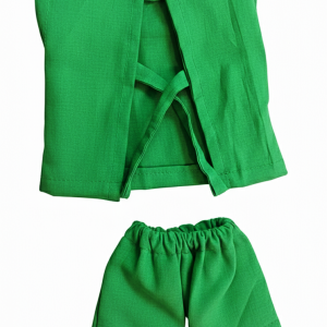 Laddu Gopal Night Dress Suitable for 3 No. Size | 100% Cotton | Handmade Krishna Dress | Green Color