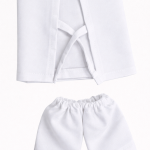 Laddu Gopal Night Dress Suitable for 3 No. Size | 100% Cotton | Handmade Krishna Dress | White Color