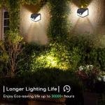 100 Led Solar Wall Light with 5 5v Panel Bis Approved 800mah Battery 120 Wide Angle