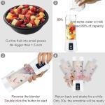 Rechargeable Hand Juicer 6 Blade Portable Electric Mini Usb Multi Color Bottle Blender Fruit Juice Maker Multicolor