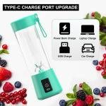 Rechargeable Hand Juicer 6 Blade Portable Electric Mini Usb Multi Color Bottle Blender Fruit Juice Maker Multicolor