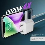 20w Fast Adapter Charger Compatible with iPhone 16 16 Plus 16 Pro 16 Pro Max 15 14 13 12 11 Series