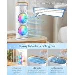 Double Ended Spray Cooler 2025 New 3 Gears Usb Rechargeable Quiet Fan