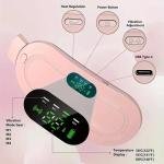 Belly Warmer Pain Relief Massager with 4 Heat Levels and 4 Vibration
