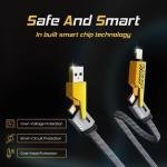 Musclegrid 4 in 1 Metal Alloy Charging Cable Loos Packing