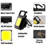 Rechargeable Cob Keychain Flash Light Super Bright Mini Emergency Led Torch