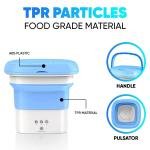 Foldable Mini Top Loading Washing Machine 2kg with Spinner and Dryer for Baby Clothes