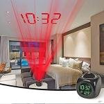 Projector Alarm Clock Digital Led Display Time Temperature Projection