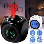 Projector Alarm Clock Digital Led Display Time Temperature Projection