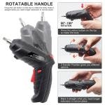 Electric Screwdriver Lithium Battery Rechargeable Drill Cordless Power Tools