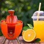 Electric Citrus Press Non Slip Feet Retro Style Citrus Juicer 300w Electric Orange Juice