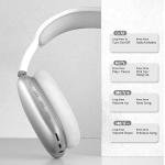 P9 Headphones Bluetooth Bluetooth Headphone on Ear 4 Hours Playback Active Noise Cancellation Ipx4 Multi Color