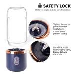 Portable Blender for Smoothies Juices 400ml Compact Jar for Soft Fruits 40w Motor Crushes