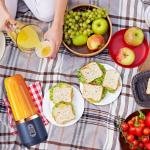 Portable Blender for Smoothies Juices 400ml Compact Jar for Soft Fruits 40w Motor Crushes