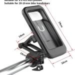 Waterproof Bike Phone Mount with 360 Rotation Touch Screen Universal Bicycle Motorcycle