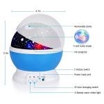 Plastic Star Master Galaxy Night Projector Lamp 360 Rotating Led Starry Light