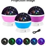 Plastic Star Master Galaxy Night Projector Lamp 360 Rotating Led Starry Light