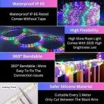 10m Rope Light Waterproof High Brightness for Indoor Outdoor Use 1200 Leeds 10 M Multicolor