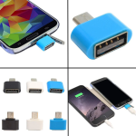 Micro Usb OTG to Usb 2 0 Android Supported Multicolor 6 Pcs