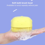 Silicone Massage Bath Body Brush with Shampoo Dispenser Scrubber