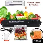 Vacuum Sealer Machine with 10 Bags Automatic Hands Free Smart Food Preservation 1 Set
