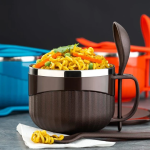 Home Chef Tangy Twist Insulated Lunch Bowl Multicolor Approx. 650ml 1 Pc