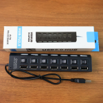 Usb Splitter Multi Port Usb 2 0 Hub 7 Port with Independent on Off Switch and Led Indicators