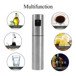 Food Grade Stainless Steel Glass Oil Spray Bottle 100 Ml