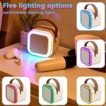 K12 Kids Karaoke Microphone Wireless Bluetooth Speaker with Rgb Led Lighting for Kids