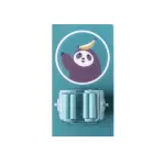 Magic Sticker Series Self Adhesive Mop and Broom Holder 1 Pcs Random Color Design